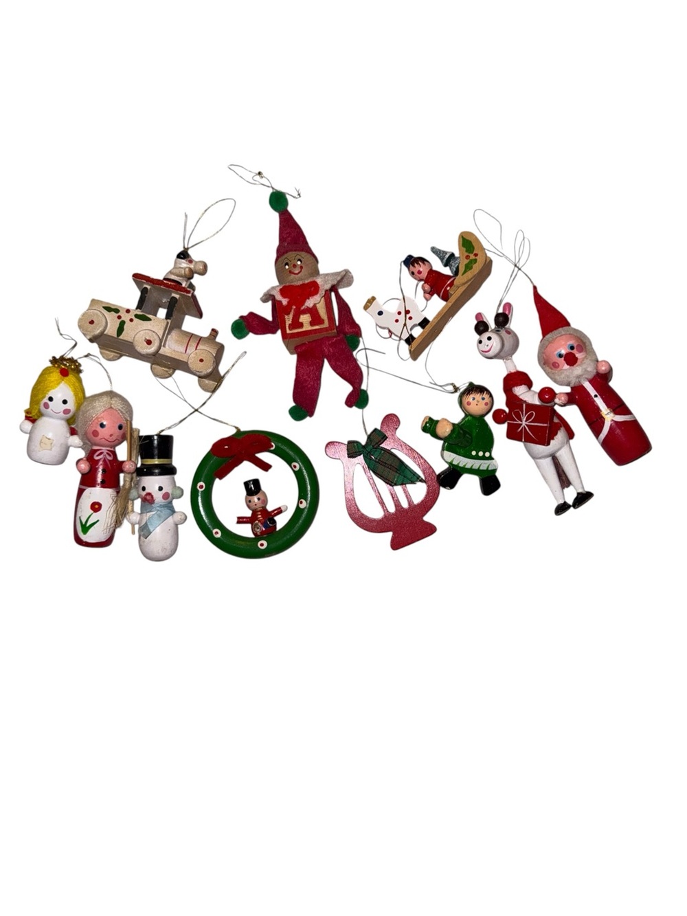 Vintage wooden Christmas decor